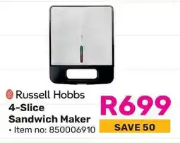 Game Russell Hobbs 4-Slice Sandwich Maker offer