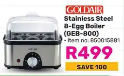 Game GOLDAIR Stainless Steel 8-Egg Boiler (GEB-800) offer