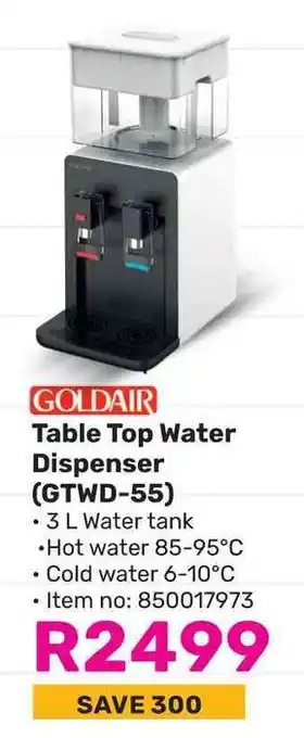 Game GOLDAIR Table Top Water Dispenser (GTWD-55) offer