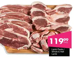 Save Hyper Lamb Packs/ Whole & Half Lamb offer