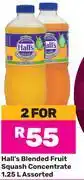 Game Hall's Blended Fruit Squash Concentrate Assorted-For 2 x 1.25L offer