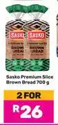 Game Sasko Premium Slice Brown Bread-For 2 x 700g offer