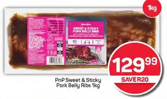 Pick n Pay PnP Sweet & Sticky Pork Belly Ribs offer