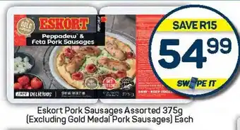 Pick n Pay Eskort Pork Sausages Assorted (Excluding Gold Medal Pork Sausages) offer