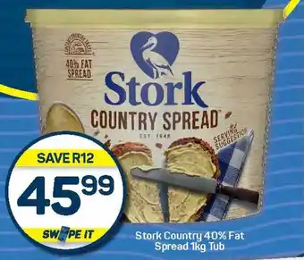 Pick n Pay Stork Country 40% Fat Spread Tub offer