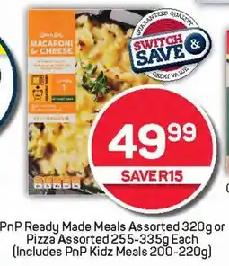 Pick n Pay PnP Ready Made Meals Assorted or Pizza Assorted (Includes PnP Kidz Meals) offer