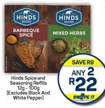 Pick n Pay Hinds Spice and Seasoning Refills (Excludes Black And White Pepper) offer