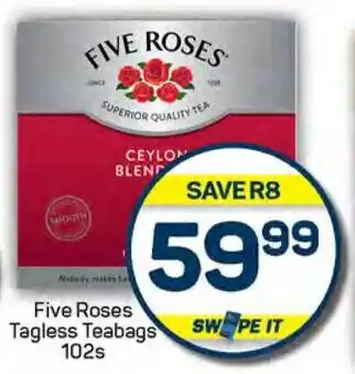 Pick n Pay Five Roses Tagless Teabags offer