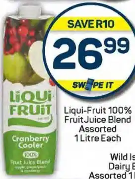 Pick n Pay Liqui-Fruit 100% Fruit Juice Blend Assorted offer