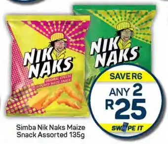 Pick n Pay Simba Nik Naks Maize Snack Assorted offer