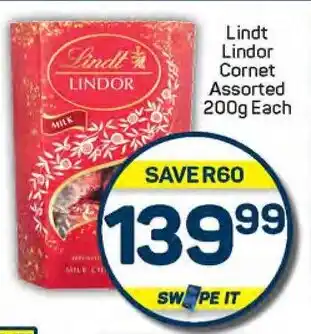 Pick n Pay Lindt Lindor Cornet Assorted offer