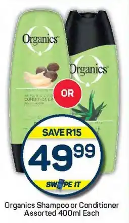 Pick n Pay Organics Shampoo or Conditioner Assorted offer