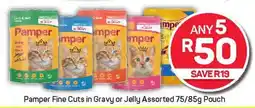 Pick n Pay Pamper Fine Cuts in Gravy or Jelly Assorted Pouch offer