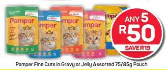 Pick n Pay Pamper Fine Cuts in Gravy or Jelly Assorted Pouch offer