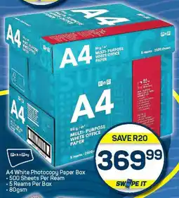 Pick n Pay Pick n Pay A4 White Photocopy Paper Box offer