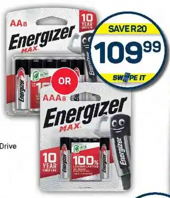 Pick n Pay Energizer Max Plus AA or AAA Batteries offer