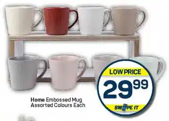 Pick n Pay Home Embossed Mug Assorted Colours Each offer