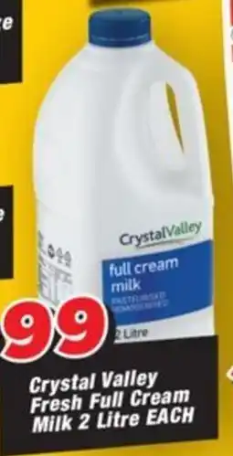 OK Grocer Crystal Valley Fresh Full Cream Milk offer