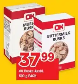 OK Grocer OK Rusks Asstd. offer