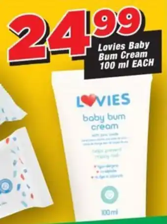 OK Grocer Lovies Baby Bum Cream offer