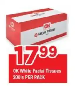 OK Grocer OK White Facial Tissues offer