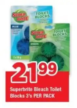 OK Grocer Superbrite Bleach Toilet Blocks offer