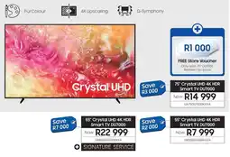 Samsung SAMSUNG 75" Crystal UHD 4K HDR Smart TV DU7000 offer