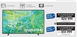 Samsung SAMSUNG 85" Crystal UHD 4K HDR Smart TV DU8000 offer