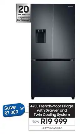 Samsung SAMSUNG French-door Fridge with Drawer and Twin Cooling System offer