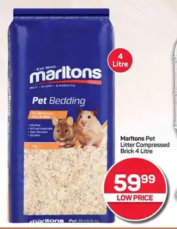 Pick n Pay Hypermarket Marltons Pet Litter Compressed Brick offer