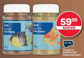 Pick n Pay Hypermarket Tropical or Goldfish Fish Flakes offer