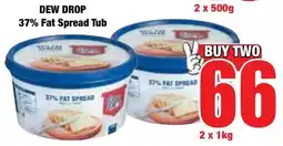 Boxer Superstores DEW DROP 37% Fat Spread Tub offer