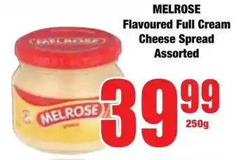 Boxer Superstores MELROSE Flavoured Full Cream Cheese Spread Assorted offer