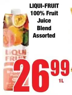 Boxer Superstores LIQUI-FRUIT 100% Fruit Juice Blend Assorted offer