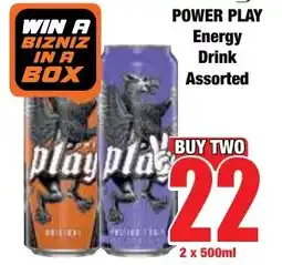 Boxer Superstores POWER PLAY Energy Drink Assorted offer