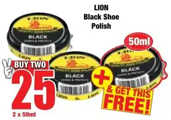 Boxer Superstores LION Black Shoe Polish offer