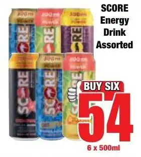 Boxer Superstores SCORE Energy Drink Assorted offer