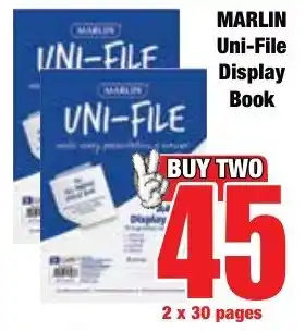 Boxer Superstores MARLIN Uni-File Display Book offer