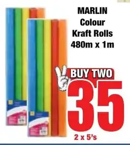 Boxer Superstores MARLIN Colour Kraft Rolls offer