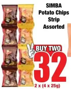 Boxer Superstores SIMBA Potato Chips Strip Assorted offer