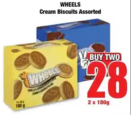 Boxer Superstores WHEELS Cream Biscuits Assorted offer