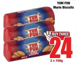 Boxer Superstores YUM FUN Marie Biscuits offer