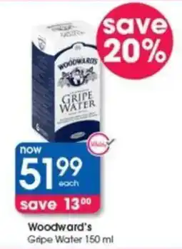 Clicks Woodward's Gripe Water offer