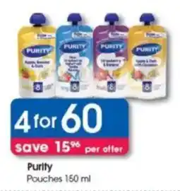 Clicks Purity Pouches offer