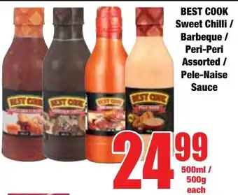 Boxer Superstores BEST COOK Sweet Chilli/ Barbeque/ Peri-Peri Assorted/ Pele-Naise Sauce offer