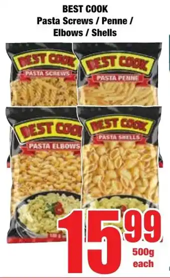 Boxer Superstores BEST COOK Pasta Screws/ Penne/ Elbows/ Shells offer