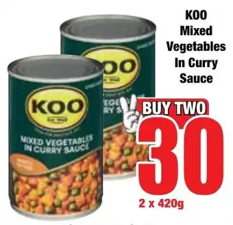 Boxer Superstores KOO Mixed Vegetables In Curry Sauce offer