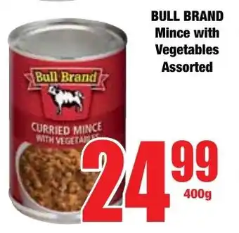 Boxer Superstores BULL BRAND Mince with Vegetables Assorted offer