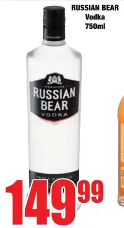 Boxer Superstores RUSSIAN BEAR Vodka offer