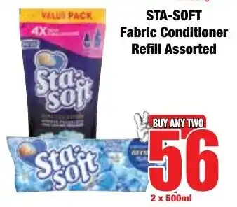 Boxer Superstores STA-SOFT Fabric Conditioner Refill Assorted offer